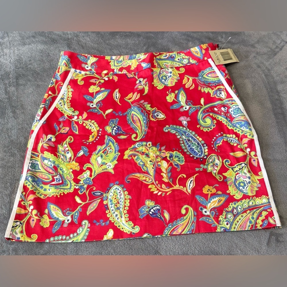 NWT Ralph Lauren Polo Golf Paisley Print Skort NWT